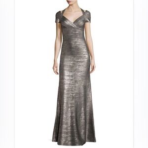 Herve Leger Badge Silver Stunning Gown